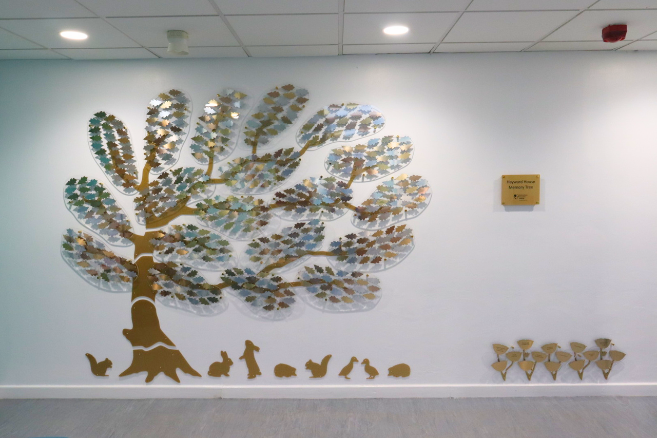 Visual Memory Tree Memory Tree unveiled at Hayward House | Nottingham Hospitals Charity